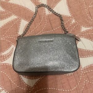 Michael Kors Silver Wristlet with Chain